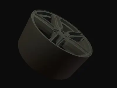 Vossen Wheel HF1 printable 3D print model