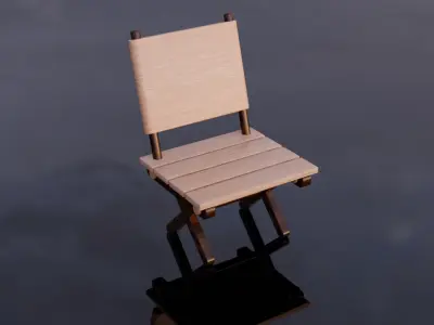 Modern Minimalist 3D Chair Model Free low-poly 3D model