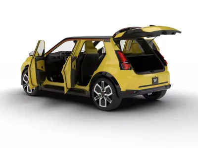 Renault 5 E-Tech 2025 HQ 3d model 3D model