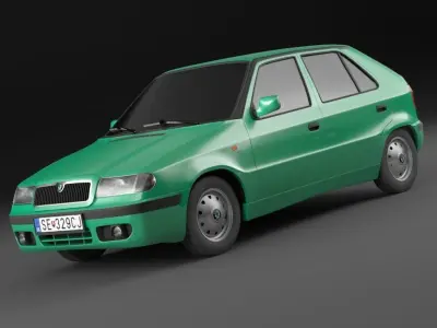 Skoda felicia facelift 98-01  exterior only 3D model