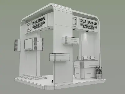 Booth Exhibition Stand a531a 3D model