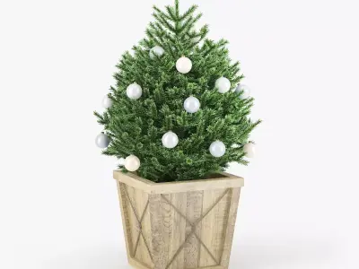 Christmas tree 02 3D model buy