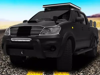 Car Hilux Modified SUV Truck  3D model