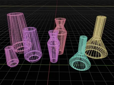 simple modern vase a12 3D model