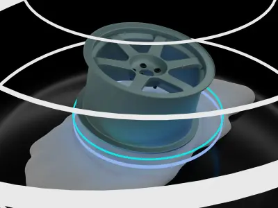 Rays Volk Racing wheel 3D model