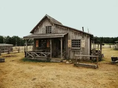 Old Village Type House with detailing 3D model
