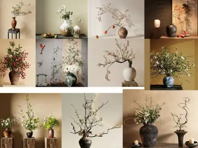 Floristry Fine art display 3D model