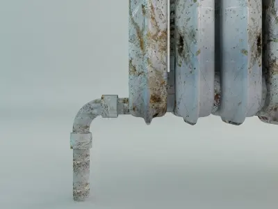 Old Radiator Heating Free 3D model