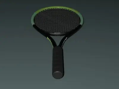 Tennis Racket Wilson Free low-poly 3D model