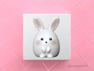 Cute Bunny  3D print model