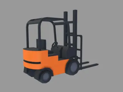 Forklift Model Low-poly 3D model