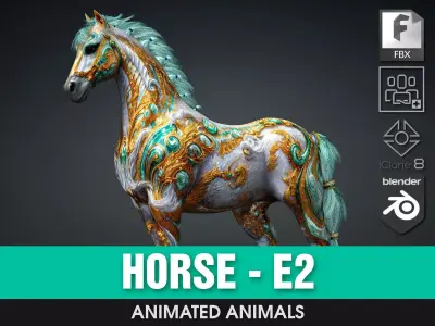 Horse-E2 3D model