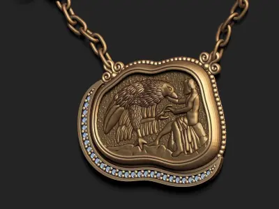 authentic design necklace 3D print model