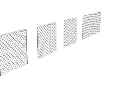 Wired Fence Pack Free 3D model