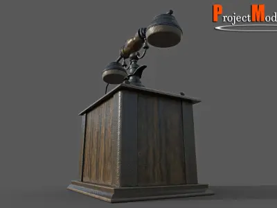 Old Phone-Version002 Low-poly 3D model