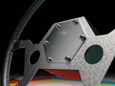 Oldtimer Steering Wheel 3D model