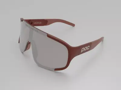 POC Aspire sunglasses rigged game-ready Low-poly 3D model