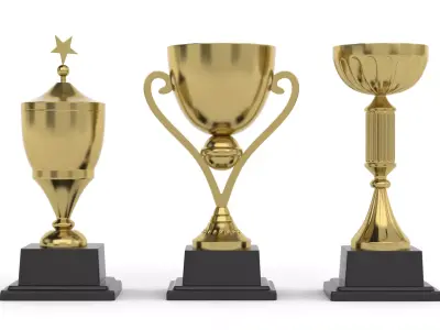 Cups Trophy 3D model 26