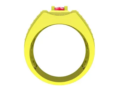 Luxury Diamond Ring for Asian Business Men 3D Model A5414 3D print model