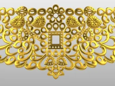 Necklace chokers 3D print model