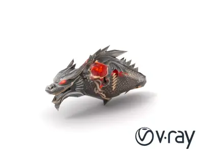 Fantasy Dragon Knight Armor model pack Low-poly 3D model