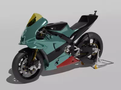 yamaha yzr m1 non sponsored 3D model