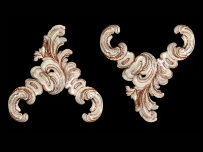 Classic carved 092 3D model