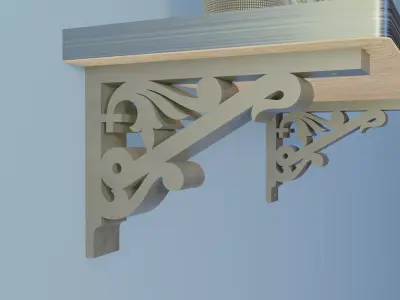 Shelf Bracket  4 3D print model