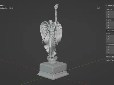 Award - Woman Angel Sculpt 3D print model