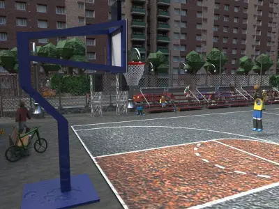 Urban playground environment 3D model