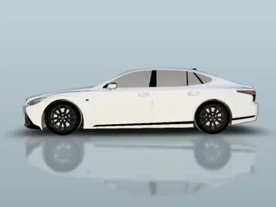 Lexus LS500 F Sport 2022 3D print model