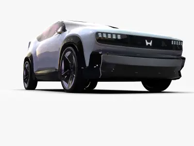 Honda Saloon SUV New Concept Low-poly 3D model