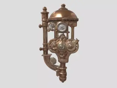 Wall Clock by Tripo Free low-poly 3D model