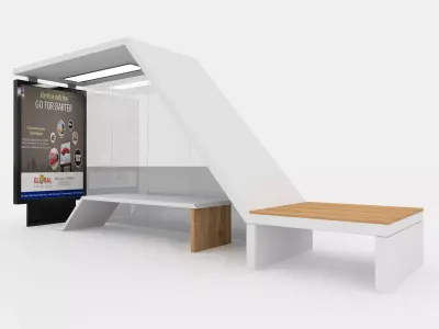 BUS STATION 9 3D model
