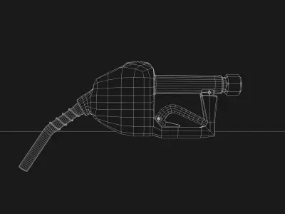 Fuel Nozzle Red 3D model