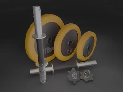 Adjustable Dumbbell Free 3D model purchase