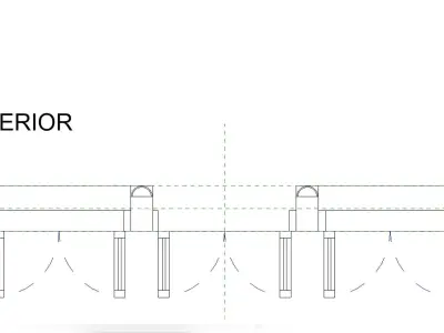 3 LEBANESE TRIPLE ARCHES Low-poly 3D model