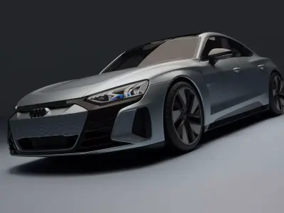 Audi RS e-tron GT Low-poly 3D model