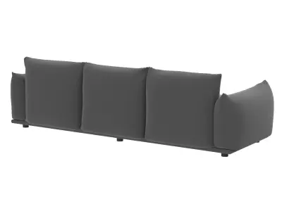Copious Performance Velvet Sofa EEI-5470-COG 3D model