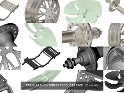 PREMIUM ENGINEERING PRODUCTS PACK 3D Model Collection