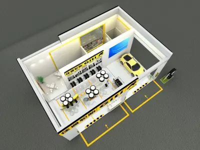 Exhibition - Area - 15X10-3DMAX2009-01 3D model