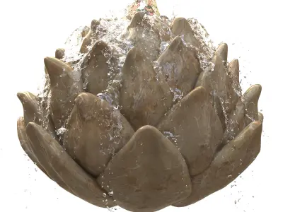 Artichoke Fountain - Water Feature 3D model