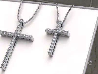 FEMALE  CROSS  PENDANTS  3D print model