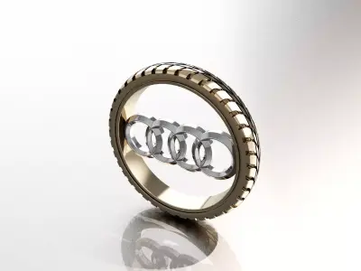Audi logo pendant  3D print model
