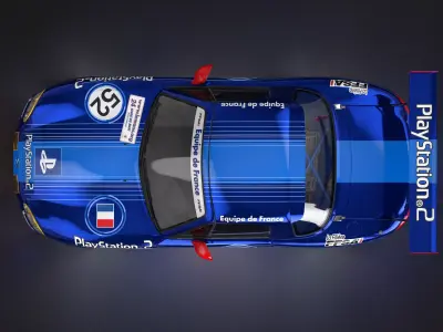 MX-5 NBFL Miata 2002 LeMans Livery Low-poly 3D model