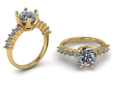 Jewelry Cocktail Ring 3D print model