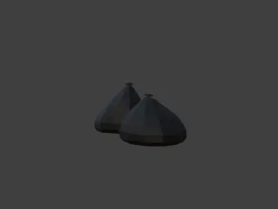 Low Poly Trash Bag Free low-poly 3D model