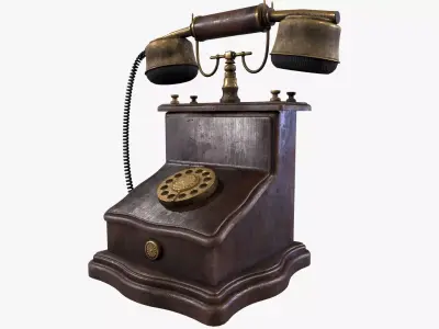Antique Phone 3D model