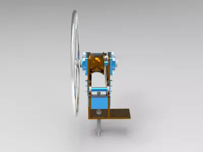 Pipe bending machine 3D model