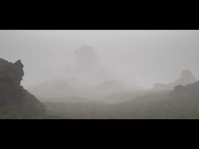 Foggy Norway Low-poly 3D model